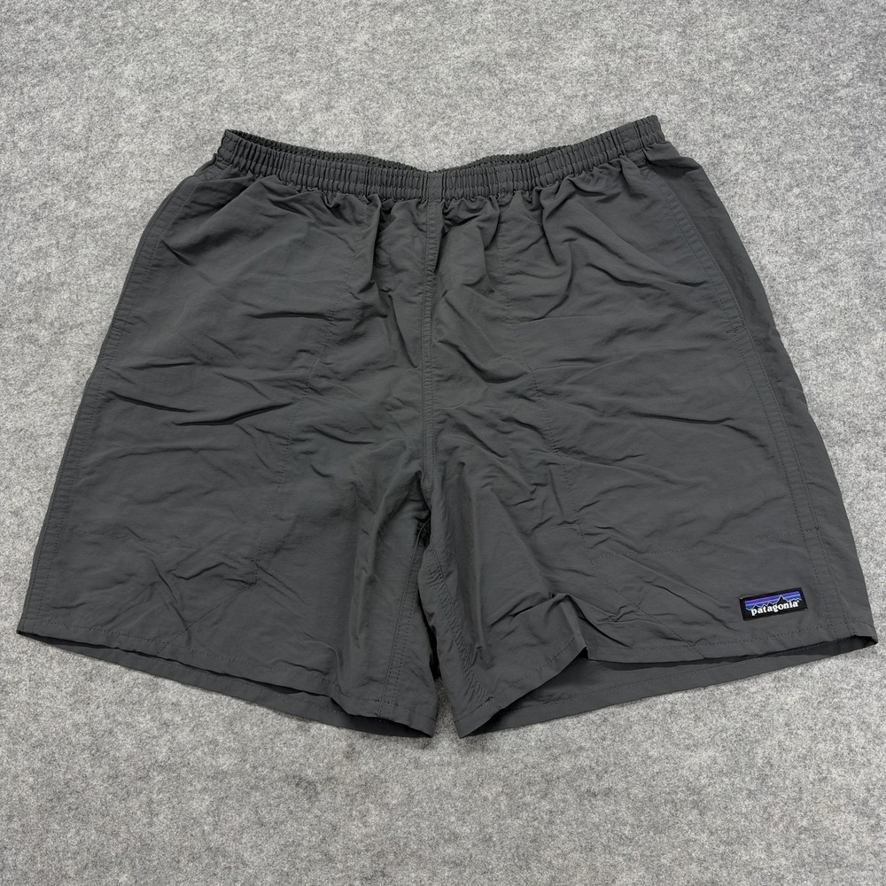 Patagonia Baggies Swim Shorts Mens Large Gray Lined Nylon Mesh Surf 6.5" 58034